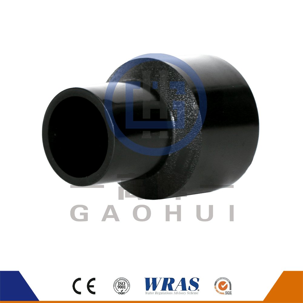 Su borusu için HDPE kalıplanmış popo füzyonu azaltıcı kuplör azaltıcı