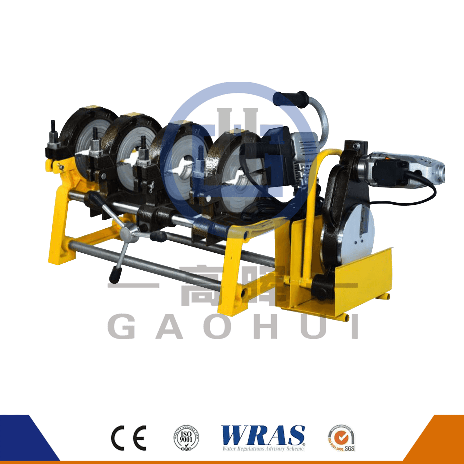 HDPE Boru Manuel Plastik Butt Füzyon Kaynak Makinesi GF-160-4M/GF-200-4m