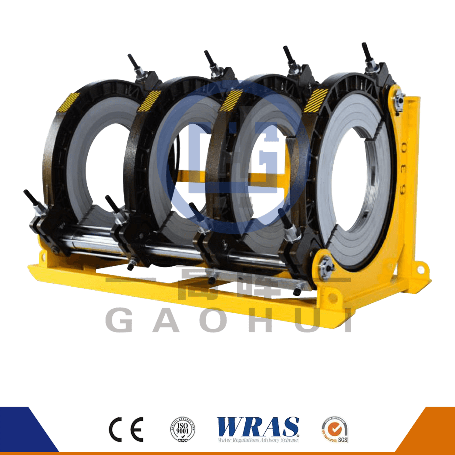 630 HDPE boru hidrolik yarı otomatik popo füzyon kaynak makinesi
