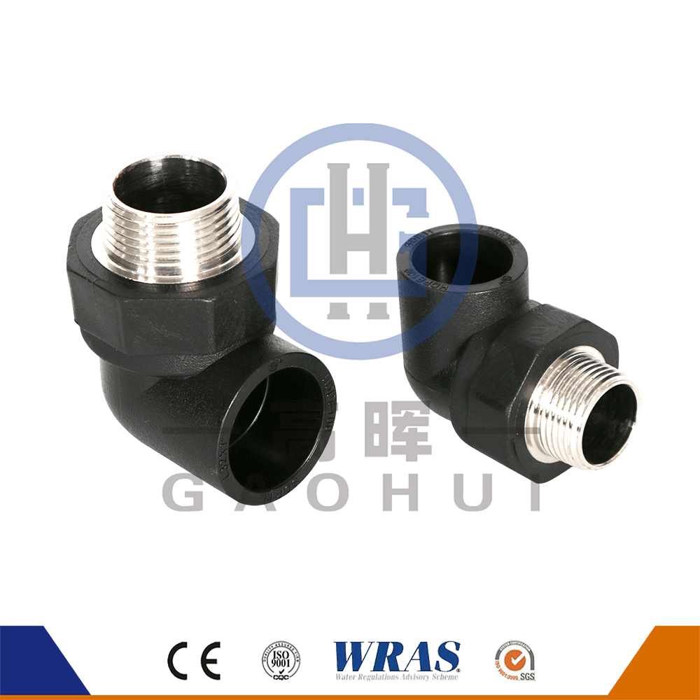 HDPE erkek iplik dirseği