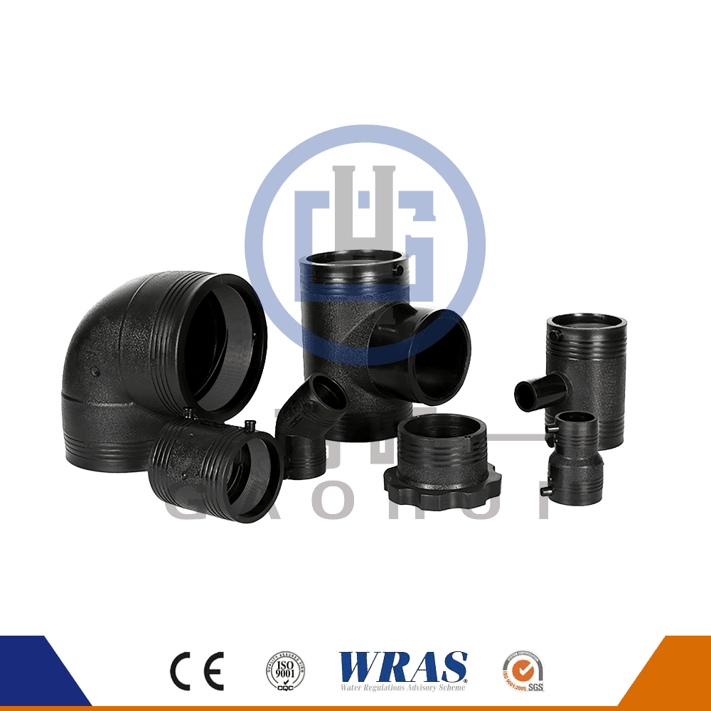 HDPE kalıplanmış elektro füzyonu, su temini için tee tee azaltıcı HDPE kalıplanmış elektro füzyonu, su temini için tee tee azaltıcı