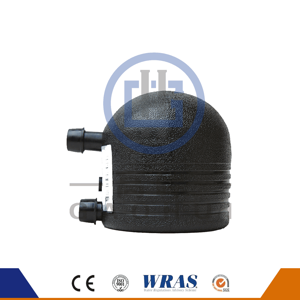 Su temini için HDPE kalıplanmış elektro füzyon uç kapağı hdpe boru ucu