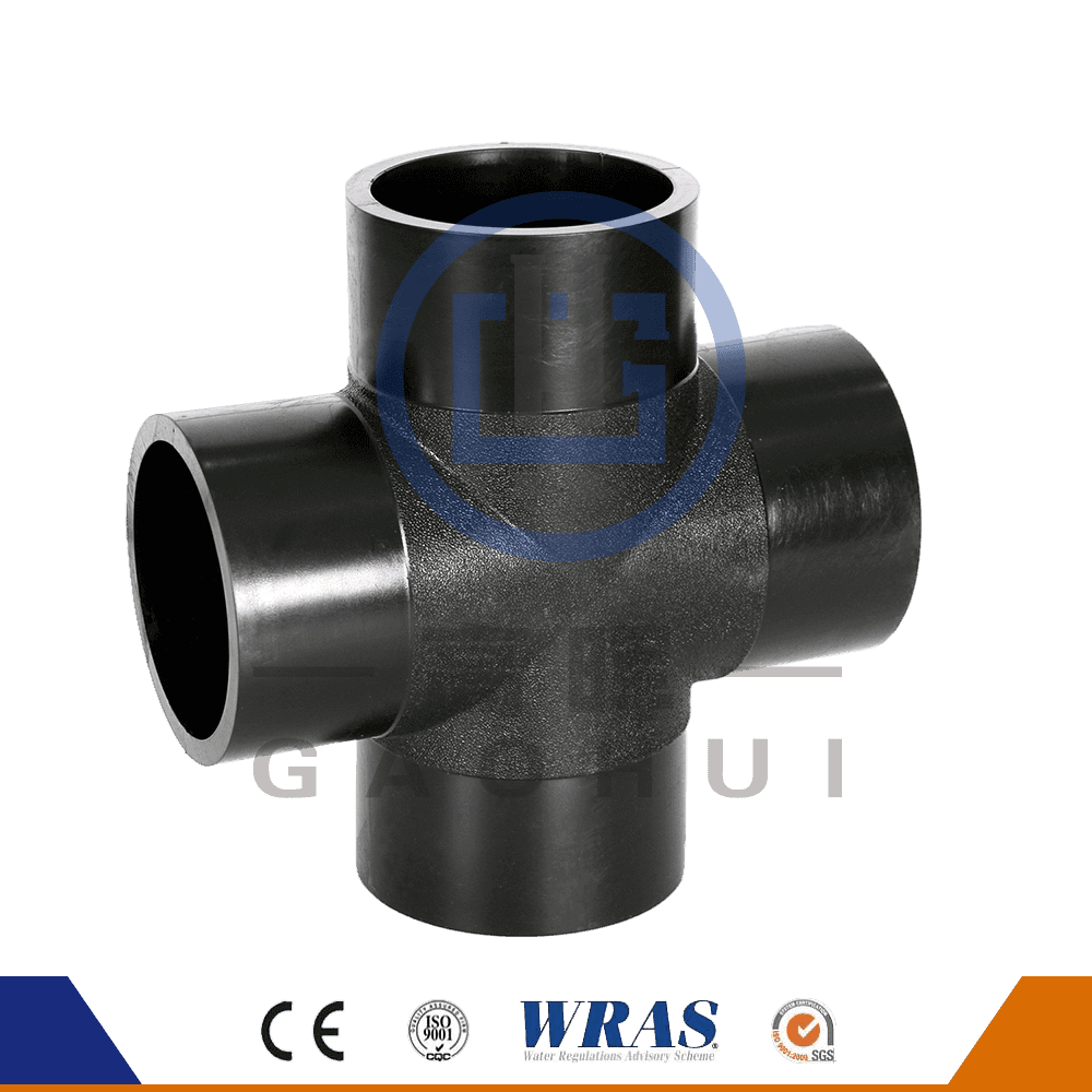 HDPE Butt Fusion Cross Tee Su borusu için eşit haç